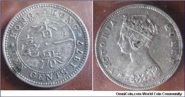 Victoria silver 10 cents
Hong Kong