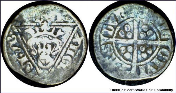 Edward I Dublin Penny 0.9gms  18,5mm
0.9