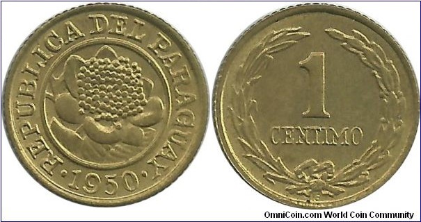 Paraguay 1 Centimo 1950