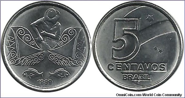 Brasil 5 Centavos 1989