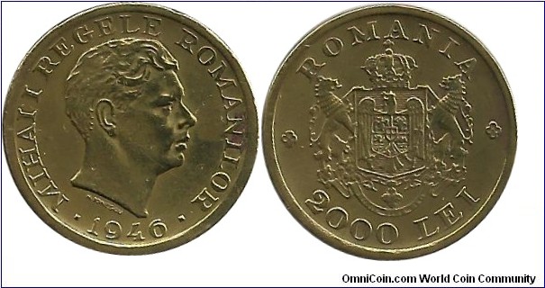 Romania 2000 Lei 1946