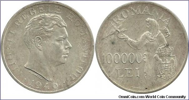 Romania 100000 Lei 1946