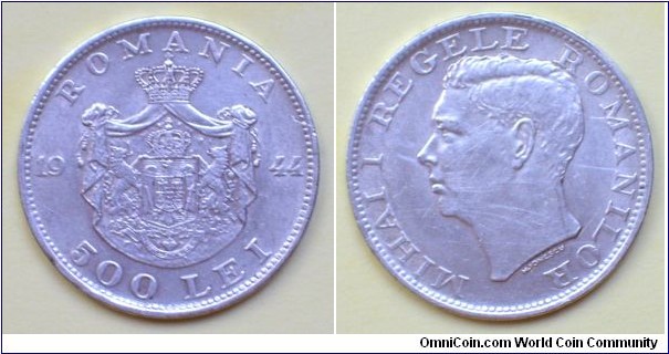 500 lei, Mihai I Regele Romaniei,silver 13g