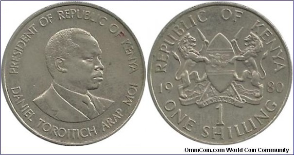 Kenya 1 Shilling 1980