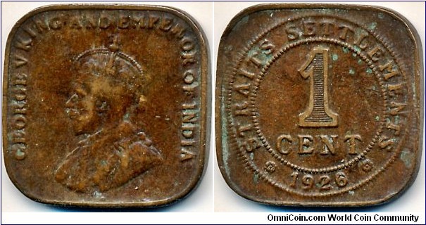 1926/0 over-date cent. Low top part link to the lower circular part.