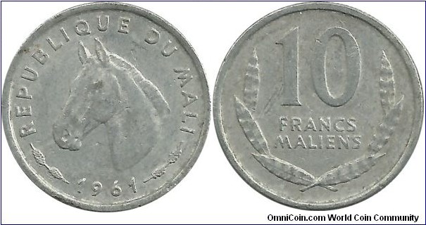 Mali 10 Francs 1961