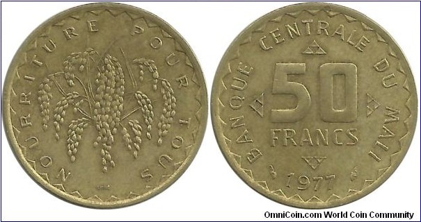 Mali 50 Francs 1977