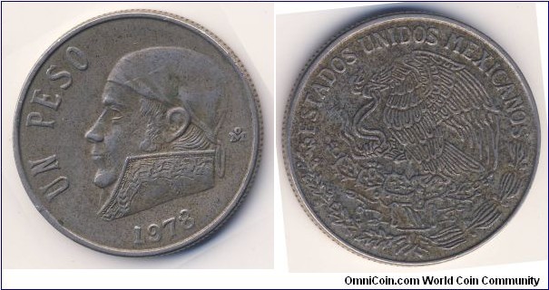 1 Peso (United Mexican States // Copper-nickel 75/25)