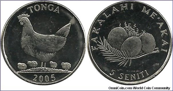 Tonga 5 Seniti 2005-FAO