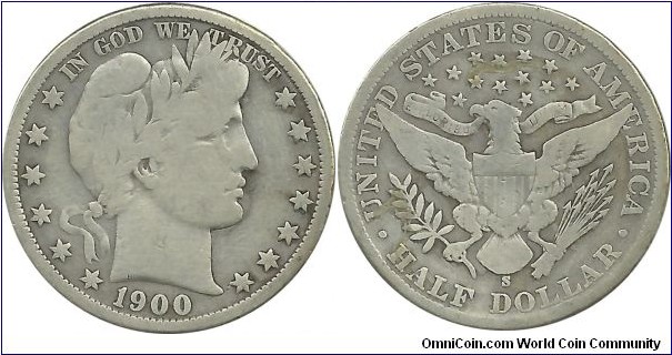 USA ½ Dollar 1900S