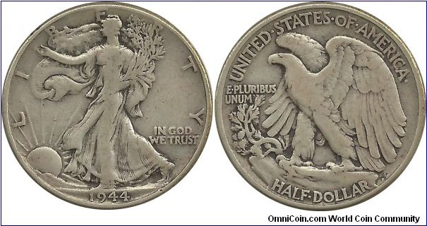 USA ½ Dollar 1944