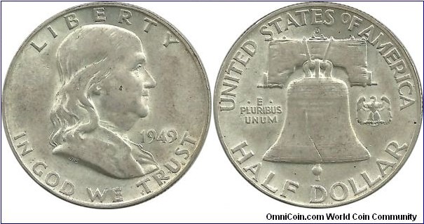 USA ½ Dollar 1949D