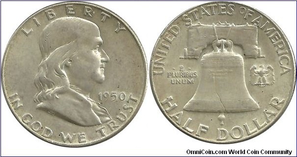 USA ½ Dollar 1950