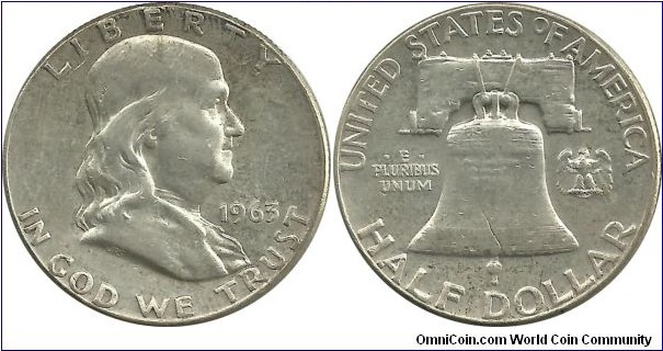 USA ½ Dollar 1963