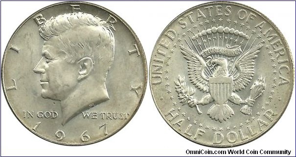 USA ½ Dollar 1967 (40% silver)