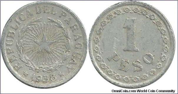 Paraguay 1 Peso 1938
