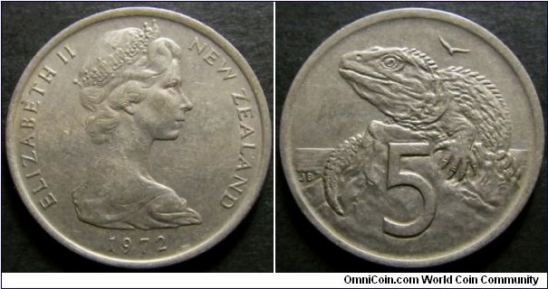 New Zealand 1972 5 cents. Found it circulating in Australia. 