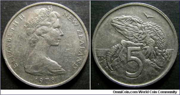 New Zealand 1978 5 cents. Found it circulating in Australia. 
