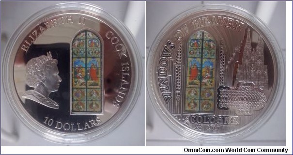 10 Dollars Cook Islands - Windows of Heaven Serie - Cologne - Proof