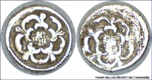 Charles I hammered halfpenny Tower coinage under the King
0.3gms 10mm