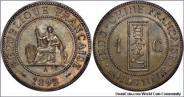 French Indochina cent