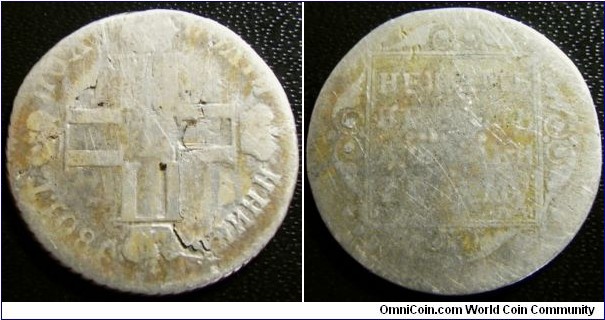 Russia 1801 1/4 ruble. Low grade, cleaned, scratches. Hard coin to find in any condition. Weight: 4.48g