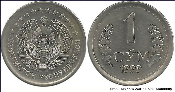 Uzbekistan 1 Som 1999
