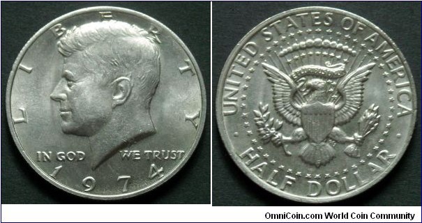 Kennedy Half Dollar 1974