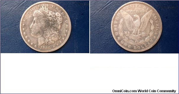 Sold !! .900 Silver 1888-O Morgan Dollar Nice Grade Toned Circulated Classic Coin# 740