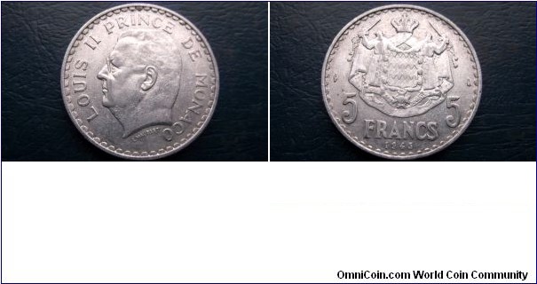 1945 Monaco 5 Francs KM#122 Louis II Nice Grade Circulated1 Year Type Coin 
Go Here:

http://stores.ebay.com/Mt-Hood-Coins