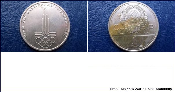 1977 Russia USSR CCCP Rouble Y# 144 Olympic Rings Circulated Go Here:

http://stores.ebay.com/Mt-Hood-Coins
