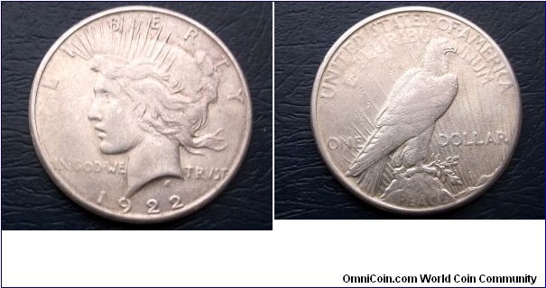 Silver 1922-S Peace Dollar Eagle Nice Grade Circulated Classic Go Here:

http://stores.ebay.com/Mt-Hood-Coins