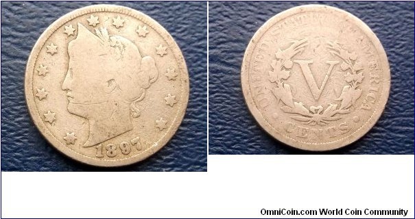 1897 Liberty V 5 Cent Nickel Nice Circulated Coin Go Here:

http://stores.ebay.com/Mt-Hood-Coins
