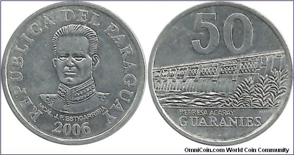 Paraguay 50 Guaranies 2006 -Al-