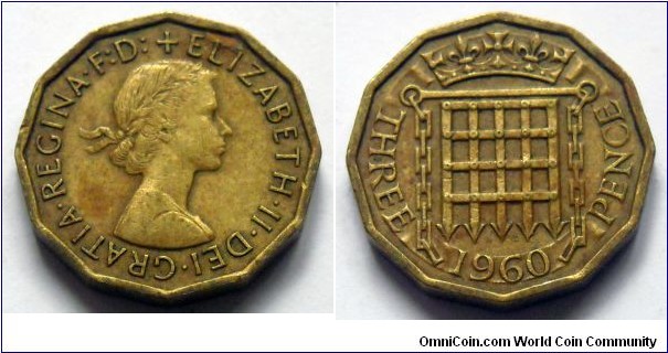 United Kingdom 3 pence.
1960