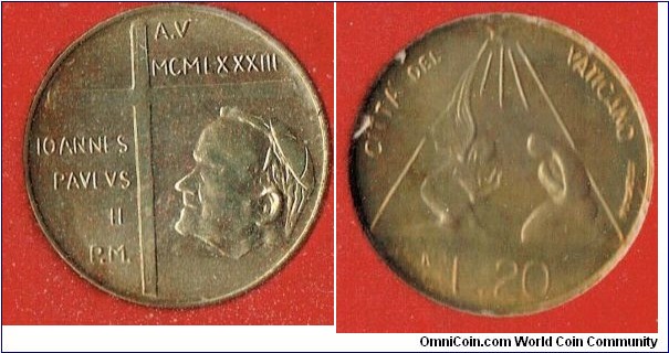 20 lire 1983 aluminum-bronze