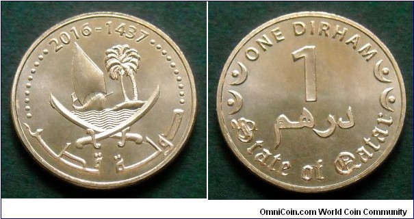 Qatar 1 dirham.
2016 (AH 1437)