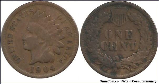 USA One Cent 1904