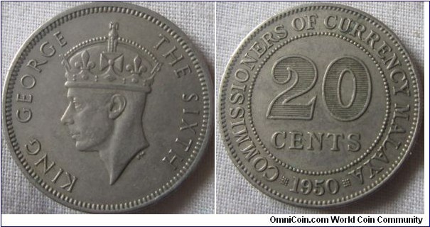 1950 20 cent, aEF