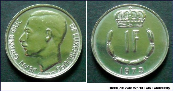 Luxembourg 1 franc.
1973