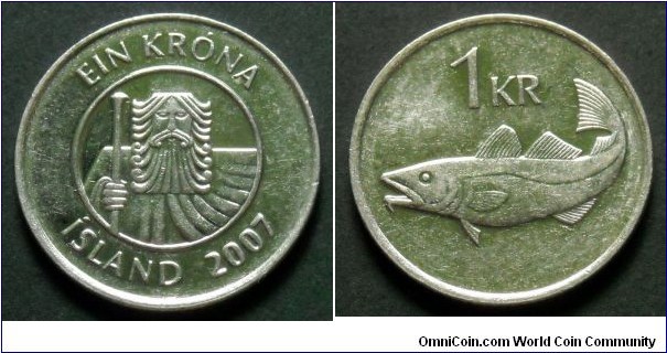 Iceland 1 króna.
2007
