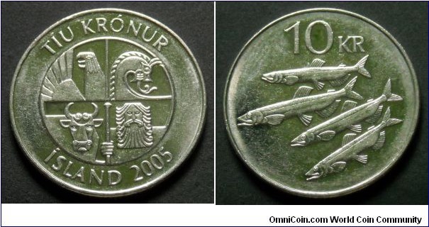 Iceland 10 krónur.
2005
