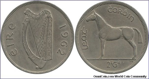Ireland ½ Crown 1962