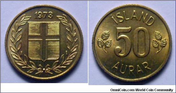 Iceland 50 aurar.
1973