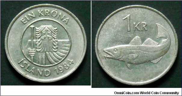 Iceland 1 króna.
1984