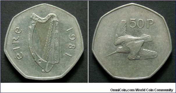 Ireland 50 pence.
1981