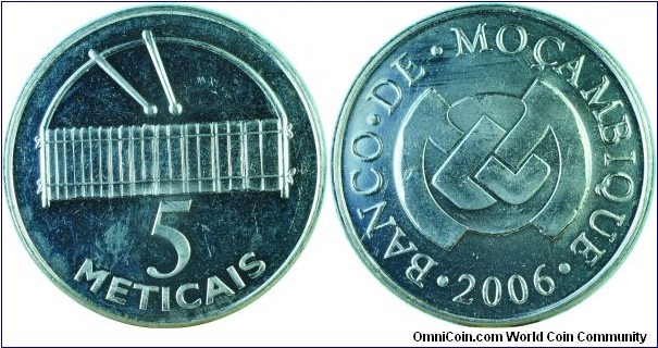 Mozambique5Meticals-xylophone-km139-2006