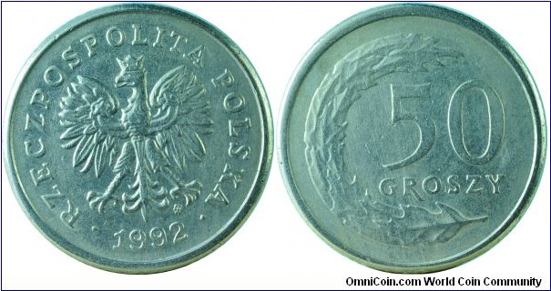 Poland50Groszy-y281-1992