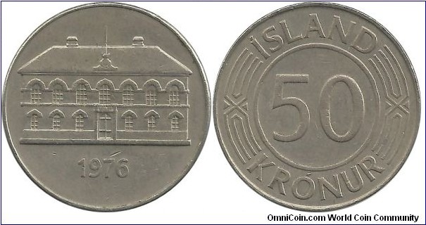 Iceland 50 Kronur 1976