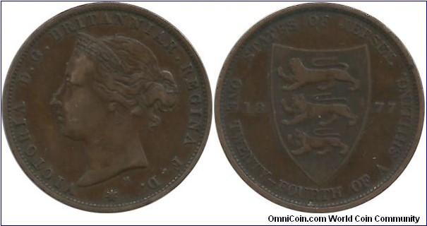 Jersey 1/24 Shilling 1877